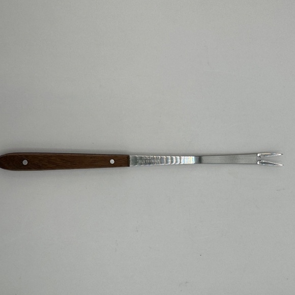 Teak wood handled nut cracker or shellfish cracker set. Vintage made in Japan. - Picture 8 of 12